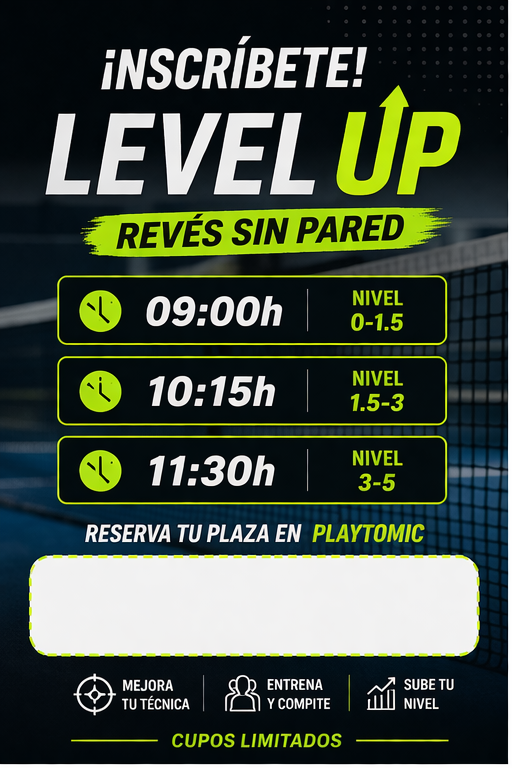 Padel LEVEL UP Sábado 18 Abril