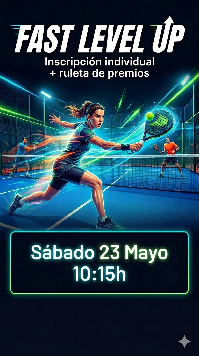 FAST LEVEL UP: el torneo de pádel para jugar más, conocer gente y competir sin complicaciones